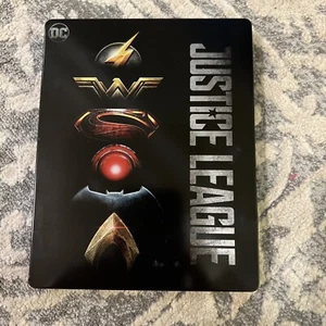 Justice League 4K UHD + Blu Ray STEELBOOK Limited Edition. No Digital. - Picture 1 of 8