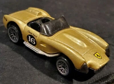 1990 Hot Wheels Ferrari Mattel Gold Classic Racer #16 Die Cast Metal Toy Car - Image 1 of 4