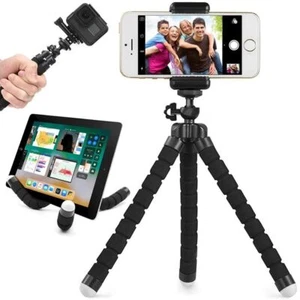 BASTONE VIAGGIO SELFIE CELLULARE GOPRO TELECOMANDO BLUETOOTH TREPPIEDE 23 CM - Foto 1 di 3
