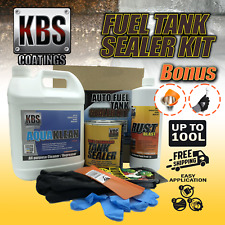 BONUS Spout and Gloves - KBS Auto Car Fuel Tank Sealer Repair Kit - up to 100L