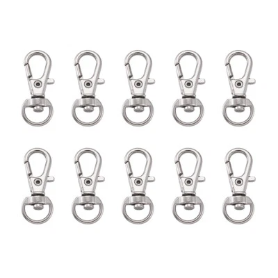 100xAlloy Swivel Lobster Claw Clasps Swivel Snap Hook Jewelry Making 30.5x11x6mm - Image 1 of 4