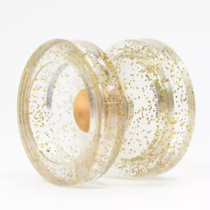 YoYoFactory Wedge - Polycarbonate - Evan Nagao Signature (Glitter with Gold Hub) - Picture 1 of 1