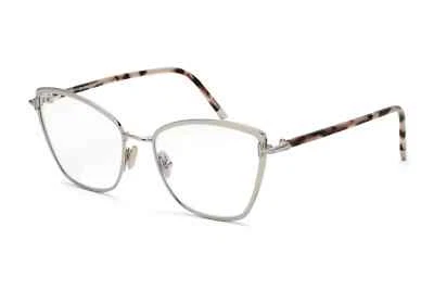 Marco óptico ojo de gato de metal plateado Tom Ford TF5740-B 016 54-17-140 Foto 1 de 2