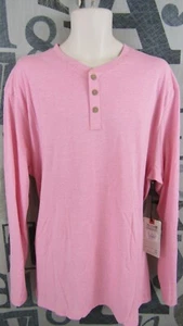 NEW Alexander Julian Colours Men 2XL LS Henley Shirt Strawberry Stretch $48 - Picture 1 of 9