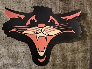 U Choose Vintage Inspired Cat Face Wide Mouth Halloween Cardstock Decoration - Picture 1 of 5