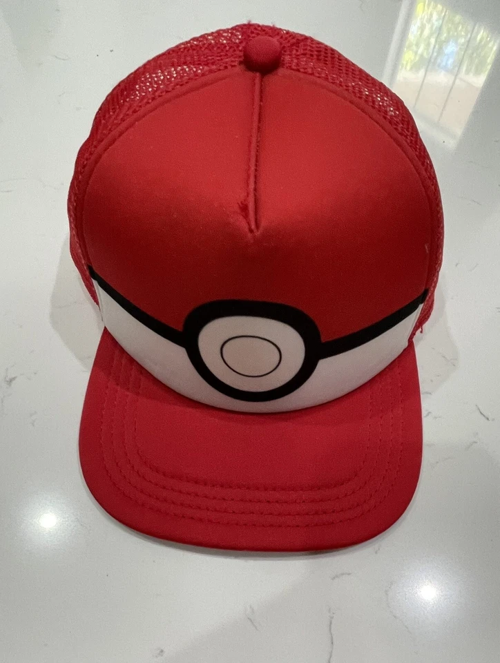 Pokemon Pokeball 2016 Nintendo Juvenil Gorra de Béisbol Ajustable Snapback Malla Foto 1 de 4