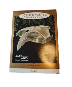 Hallmark Vintage Star Trek Romulano Warbird Ornamento Luz Magia Próxima Generación - Imagen 1 de 8