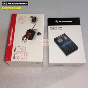 Combo Hobbywing QUICRUN WP 880 Dual Brushed ESC Program Card For RC 1:8 1:10 Car - Picture 1 of 13