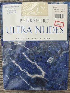 Berkshire Ultra Nudes Strumpfhose Elfenbein Größe 3-4 Stil 4523 Control Top Neu in Verpackung - Bild 1 von 2