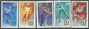 Briefmarken USA: Olympische Winterspiele 1994, SC 2807-11 (5) gebraucht aus Papier - Bild 1 von 1