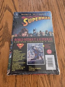 Brand NEW/Sealed World Without A Superman Limited Collectors Set & Postcard - Picture 1 of 9