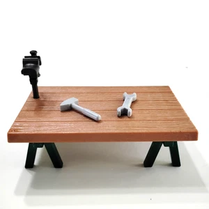 Playmobil Wooden Work Table + Tools A44 - Picture 1 of 2