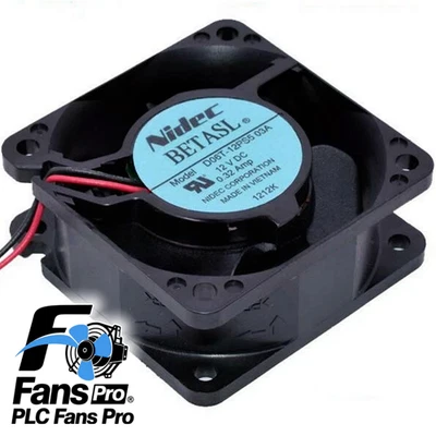 1PCS New Nidec D06T-12PS5 03A DC 12V 0.32A 60x60x25mm 6CM 2wires cooling fan - Image 1 of 3