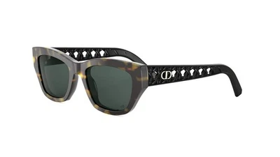 CHRISTIAN DIOR VERYDIOR S2I 20C0 SQUARE SUNGLASSES TORTOISE/GREEN 53-20-140mm - Image 1 of 4