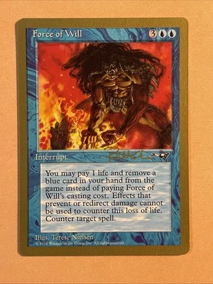 Vintage MTG Force of Will (Paul McCabe - 1997) World Championship Decks NM - Image 1 of 3