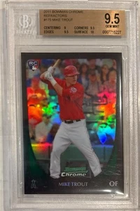 2011 Mike Trout Bowman Chrome Refractor #175 RC... BGS 9.5 Gem Mint mit 10 Sub - Bild 1 von 2
