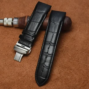 Correa de reloj de cuero de 24 mm apta para Tissot T035439 T035617A + cierre de despliegue - Imagen 1 de 21