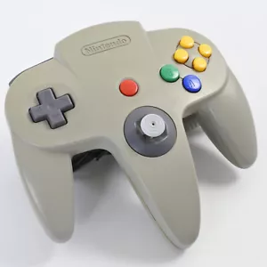 Nintendo 64 CONTROLLER Bros GREY NUS-005 Official Control Pad made in China 2808 - Picture 1 of 5