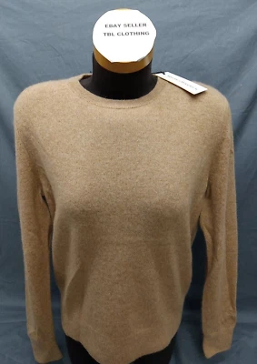 Suéter Blanco+Warren Camel Brezo Clásico Casemere Core Cuello Redondo ¡Nuevo con Etiquetas! Foto 1 de 4