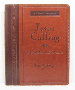 NEW Jesus Calling Sarah Young Imitation Leather Devotional Large Print Deluxe - Imagen 1 de 4