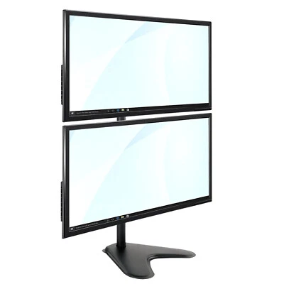 TekBox DUAL MONITOR VERTICAL MOUNT - 2 Computer Screen Stand 13-32" Twin Display - Image 1 of 4