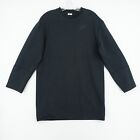 Nike Damen Tech Fleece Langarmkleid klein schwarz Sweatshirt Reißverschluss Ärmel