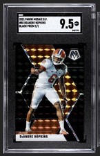 2021 Panini Mosaic Draft Picks DeAndre Hopkins Black Prizm 1/1 SGC 9.5 #80