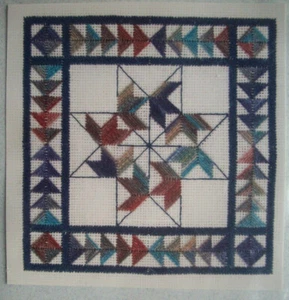 Flying Swallows needlepoint kit fabric speciality threads Tomlinson Designs - Bild 1 von 3