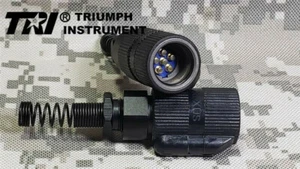Conector TRI U-229B Militar Estándar Acero Inoxidable Nylon Nuevo Montaje de Radio - Imagen 1 de 4