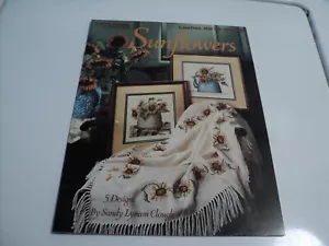 Leisure Arts Cross Stitch patterns "Sunflowers"; 5 designs Leaflet 2278 - Picture 1 of 5