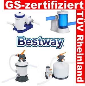 Sandfilter Bestway Flowclear Filterpumpe Filterbälle 500g & Kartuschenpumpe 