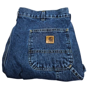 Carhartt Pants Size 38 x 32 Relaxed Fit Blue Denim Pants Jeans - Picture 1 of 4