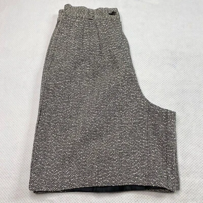 Norton McNaughton Womens Shorts sz 10 Gray Herringbone High Waisted VINTAGE - Image 1 of 4