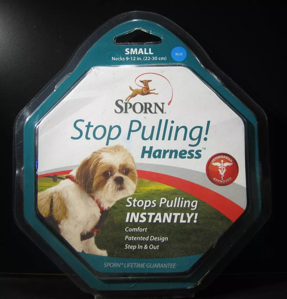 Sporn Dog Harness Stop Pulling Adjustable Neck Small 9 - 12" Pink