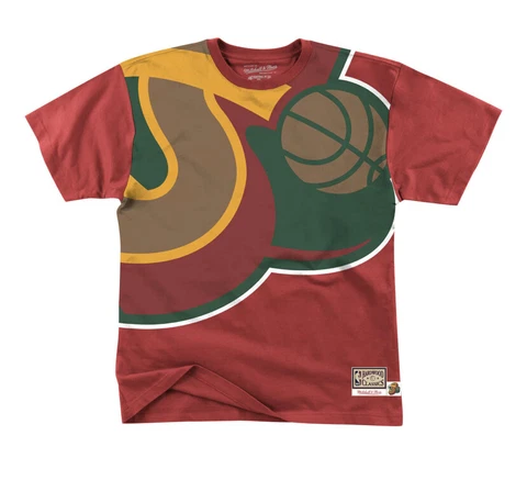 Seattle SuperSonics NBA Mitchell & Ness big logo t shirt Cover