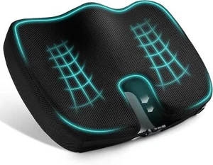 Orthopädisches Memory Schaum Sitzkissen Steißbein Ischias Schwarz #1 - Bild 1 von 8