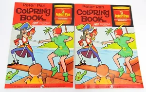 2B Paar Peter Pan Erdnussbutter Malbücher 1963 Derby Lebensmittel Werbung Promo - Bild 1 von 3