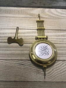 Vintage Rolens Watch Korea Wall Clock Pendulum Weight comes with Key - Picture 1 of 6
