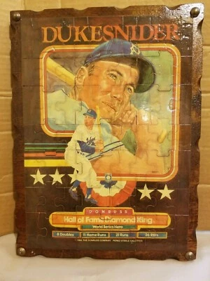 1984 The Donruss Company  Oerez- Steel Gallery  Duke Snider jig saw picture - Image 1 of 4