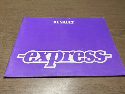 Libretto uso e manutenzione Renault Express 1986 Originale - Immagine 1 di 4