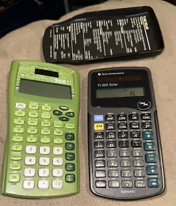 Calculadoras científicas solares Texas Instruments TI-36X + TI-30X IIS * NUEVAS Batt’s - Imagen 1 de 5