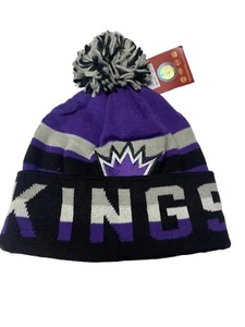 Sacramento Kings NHL knit Toboggan cap Cuff/pom  beanie Mitchell&Ness NEW - Picture 1 of 4