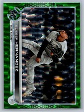 2022 Topps Green Foilboard #9 - Elieser Hernandez - Miami Marlins /499