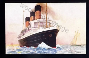 LS2777 - White Star Liner - Majestic - built 1921 - Artist John H Fry - postcard - Picture 1 of 1
