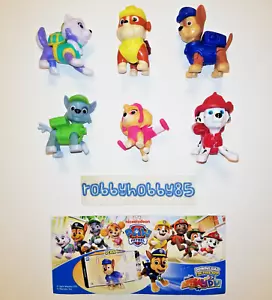 PAW PATROL COMPLETE SET OF 6 FIGURES WITH PAPERS KINDER SURPRISE EGG TOYS 2023 - Picture 1 of 1