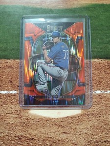 2023 Panini Select Concourse Orange Flash #52 Owen White Texas Rangers