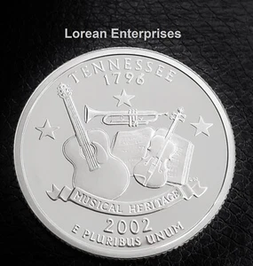 2002 S Statehood Quarter-Tennessee- 90% SILVER ✼PROOF✼ - Picture 1 of 4