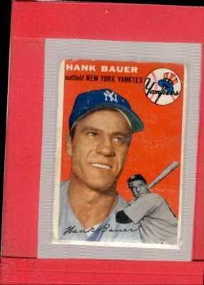 1954 Topps #130 Hank Bauer G Good Yankees ID:63154 - Image 1 of 2