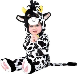 Mini Moo Cow Farm Animal Cute Fancy Dress Up Halloween Baby Child Costume - Picture 1 of 8