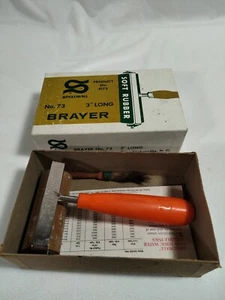 Vintage SPEEDBALL Soft Rubber Roller 3" Paint Roller W/Box - Picture 1 of 6